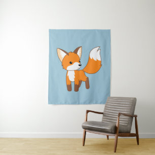 Cute Little Fox Wandkleed