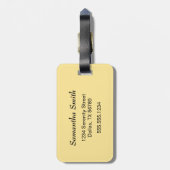 Cute Little Fox Watching Butterfly Bagagelabel (Achterkant verticaal)