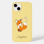 Cute Little Fox Watching Butterfly Case-Mate iPhone Case (Achterkant)