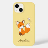 Cute Little Fox Watching Butterfly Case-Mate iPhone Case (Achterkant)