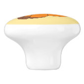 Cute Little Fox Watching Butterfly Keramische Knop (Zijkant)