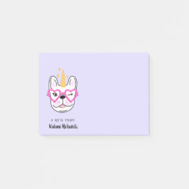 Cute Little Frenchie Personalized | PAARS Post-it® Notes
