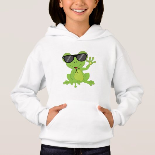 Cute little frog green sunglasses Gift for Kids (Voorkant)