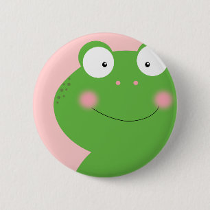 Cute Little Froggy Pin Ronde Button 5,7 Cm