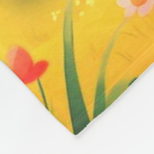 Cute Little Furry Animals on a Fleece Baby Blanket (Hoek)