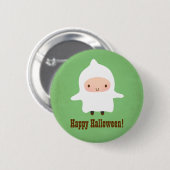 Cute Little Ghost Boy Costume Halloween Button (Voorkant /achterkant)