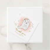 Cute Little Ghost Halloween Baby shower Dank je Bedankjes Labels (In situ)