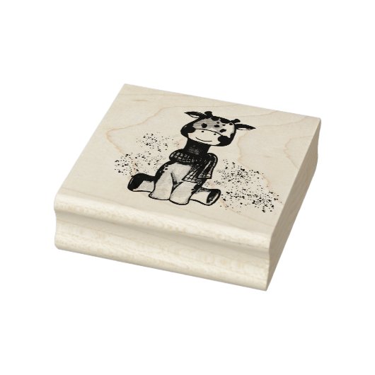 Cute Little Giraffe Baby Girl Shower Rubberstempel (Stempel)