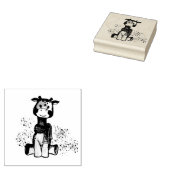 Cute Little Giraffe Baby Girl Shower Rubberstempel (Gestempeld)