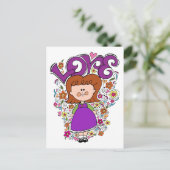 Cute Little Girl Briefkaart (Staand voorkant)