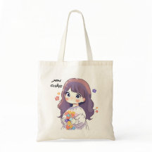 Cute Little Girl Canvas tas
