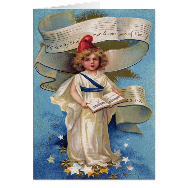 Cute Little Girl Lady Liberty (Voorkant)