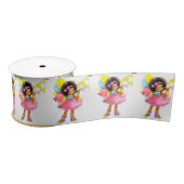 Cute Little Girl Ribbon Satijnen Lint (Spoel)