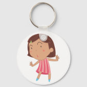 Cute Little Girl Sleutelhanger (Voorkant)