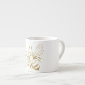 Cute Little Golden Bee Espresso Mok (Voorkant rechts)