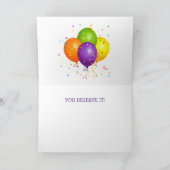 Cute Little Goose Birthday Kaart (Binnen)