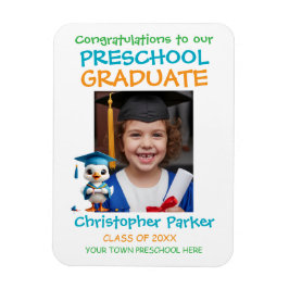 Cute Little Goose Preschool Graduation Magneet
