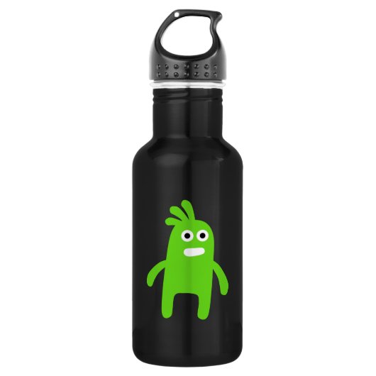 Cute Little Green Monster Waterfles (Voorkant)