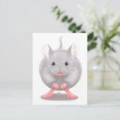Cute Little Grey Mouse Briefkaart (Staand voorkant)