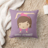 Cute Little Gymnast Girl Gymnastics Room Decor Kussen (Deken)