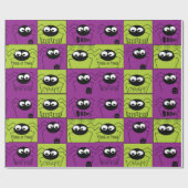 Cute Little Halloween Spiers Cadeaupapier (Vlak)