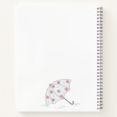 Cute Little Hamster Custom Name White Notitieboek (Achterkant)