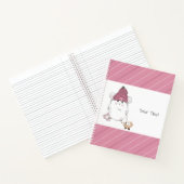 Cute Little Hamster Custom Roze Notitieboek (Binnen)