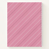 Cute Little Hamster Custom Roze Notitieboek (Achterkant)