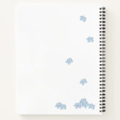 Cute Little Hamster Floral Girly Notitieboek (Achterkant)