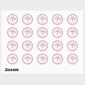 Cute Little Hamster Happy Birthday Ronde Sticker (Vel)