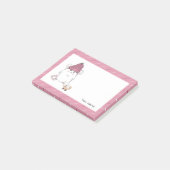 Cute Little Hamster Pink Custom Post-it® Notes (Schuin)