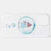 Cute Little Hamster Soap Bubbles iPhone Hoesje (Achterkant horizontaal)