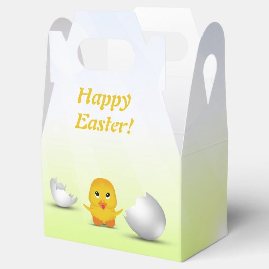 Cute Little Happy Easter Baby Chick Bedankdoosjes (Geopend)