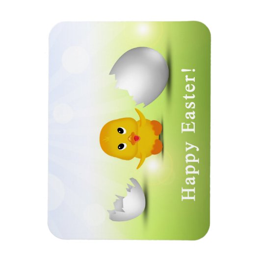 Cute Little Happy Easter Baby Chick Magneet (Verticaal)