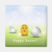 Cute Little Happy Easter Baby Chick Magneet (Voorkant)
