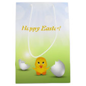 Cute Little Happy Easter Baby Chick Medium Cadeauzakje (Voorkant)