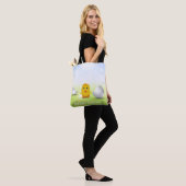 Cute Little Happy Easter Baby Chick Tote Bag (Op model)