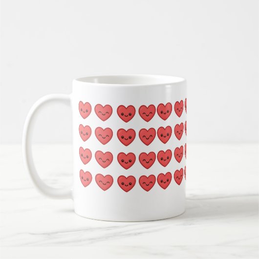 Cute little hearts mug koffiemok (Links)