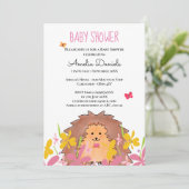 Cute Little Hedegel Baby shower Kaart (Staand voorkant)
