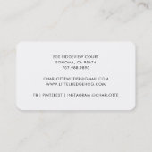 Cute Little Hedgehog Daycare Business Card Visitekaartje (Achterkant)