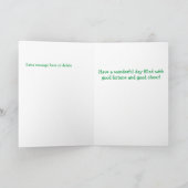 Cute Little Hedgel St. Patrick's Day Feestdagen Kaart (Binnen)