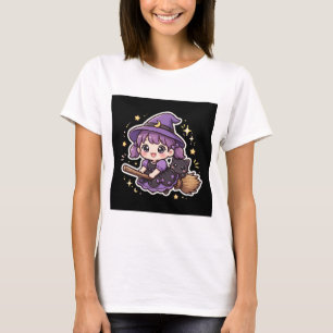 Cute Little Heksenbezem Halloween T-Shirt