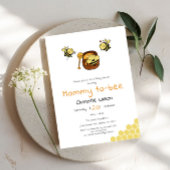 Cute Little Honeybee With Sweet Honey Baby Shower Kaart