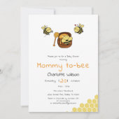 Cute Little Honeybee With Sweet Honey Baby Shower Kaart (Voorkant)