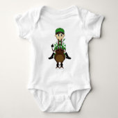 Cute Little Jockey Creeper Romper (Voorkant)