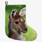Cute Little Kangaroo-kerststop Grote Kerstsok (Voorkant)