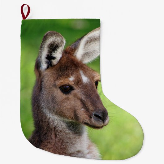 Cute Little Kangoeroe Kerstsok (Voorkant)