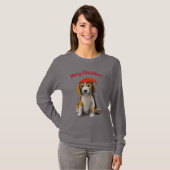 Cute Little kerstbeagle T-Shirt (Voorkant volledig)