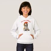 Cute Little kerstbeagle T-Shirt (Voorkant volledig)