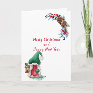 Cute Little Kerstgnome Kaart